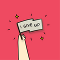 I Give Up Pin